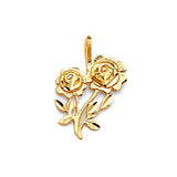 Flower Ladies Pendant in 14K Gold