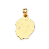 Boys Pendant in 14K Gold