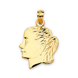 Girls Pendant in 14K Gold