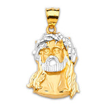 Jesucristo Pendant in 14K Two-Tone Gold