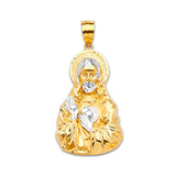 Jesucristo Pendant in 14K Two-Tone Gold
