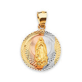 Guadalupe Pendant in 14K Tri-Color Gold