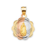 Guadalupe Pendant in 14K Tri-Color Gold