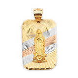 Guadalupe Pendant in 14K Tri-Color Gold