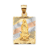 Guadalupe Pendant in 14K Tri-Color Gold