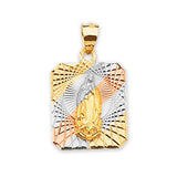 Guadalupe Pendant in 14K Tri-Color Gold