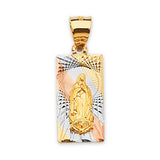 Guadalupe Pendant in 14K Tri-Color Gold
