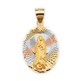Guadalupe Pendant in 14K Tri-Color Gold
