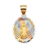 Guadalupe Pendant in 14K Tri-Color Gold