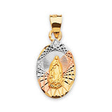 Guadalupe Pendant in 14K Tri-Color Gold