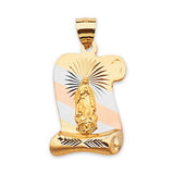 Guadalupe Pendant in 14K Tri-Color Gold