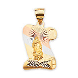 Guadalupe Pendant in 14K Tri-Color Gold