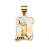 Guadalupe Pendant in 14K Tri-Color Gold