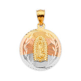 Guadalupe Pendant in 14K Tri-Color Gold