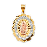 Guadalupe Pendant in 14K Tri-Color Gold