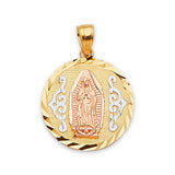 Guadalupe Pendant in 14K Tri-Color Gold
