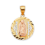 Guadalupe Pendant in 14K Tri-Color Gold