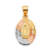 Guadalupe Pendant in 14K Tri-Color Gold