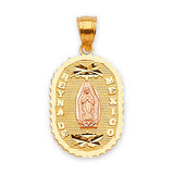 Guadalupe Pendant in 14K Two-Tone Gold
