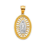 Guadalupe Pendant in 14K Two-Tone Gold
