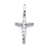 Crucifix Pendant in 14K White Gold