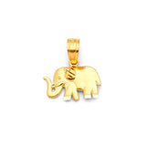 Elephant Ladies Pendant in 14K Gold
