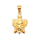Turtle Ladies Pendant in 14K Gold