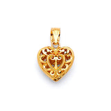 Heart Ladies Pendant in 14K Gold