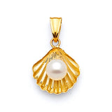 Pearl Ladies Pendant in 14K Gold
