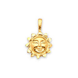 Sun Ladies Pendant in 14K Gold