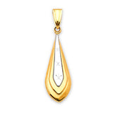 Ladies Pendant in 14K Two-Tone Gold