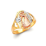 Ladies Ring in 14K Tri-Color Gold