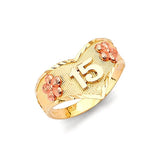 Ladies Ring in 14K Two-Tone Gold