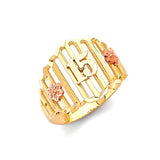 Ladies Ring in 14K Two-Tone Gold
