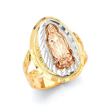 Guadalupe Ladies Ring in 14K Tri-Color Gold