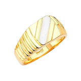 Mens Ring in 14K Two-Tone Gold