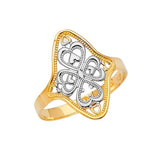 Ladies Ring in 14K Two-Tone Gold