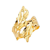 Leaf Ladies Ring in 14K Gold