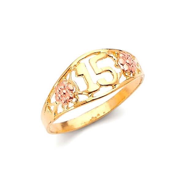 #11571 - Teens Ring in 14K Two-Tone Gold
