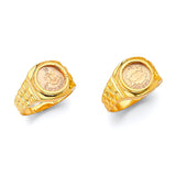 Zodiac Mens Ring in 14K Two-Tone Gold