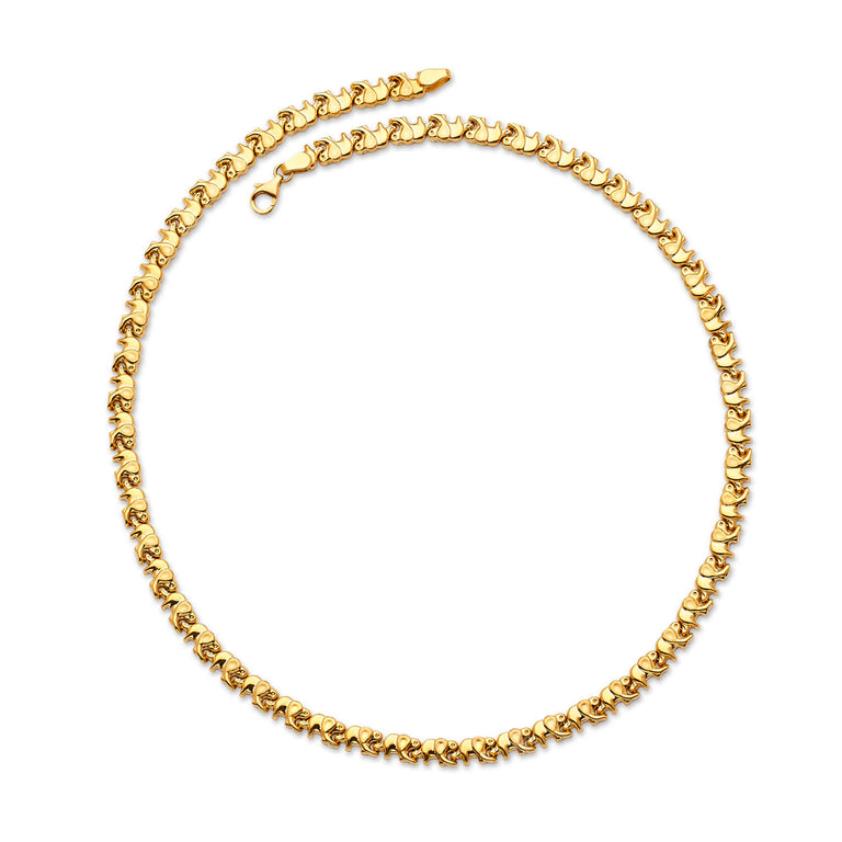 #202639 -  Elephant Fancy Necklace in 14K Gold