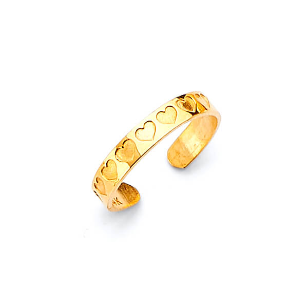 #202650 - Heart Toe Ring in 14K Gold