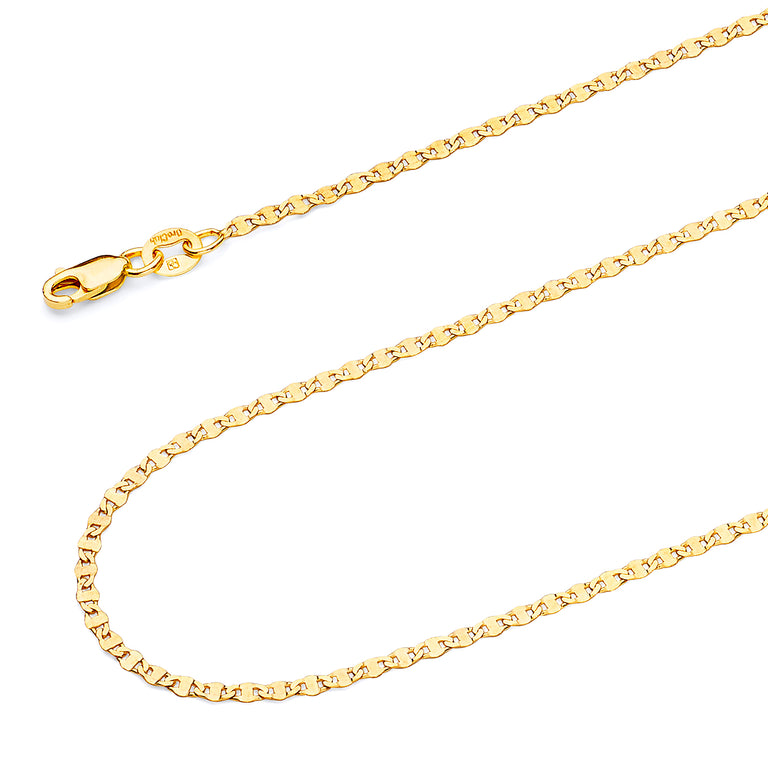 #202968 - Solid Mariner Chain in 14K Gold