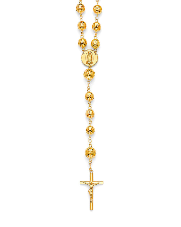 #203575 -  Crucifix Five-Decade Rosary Necklace in 14K Gold
