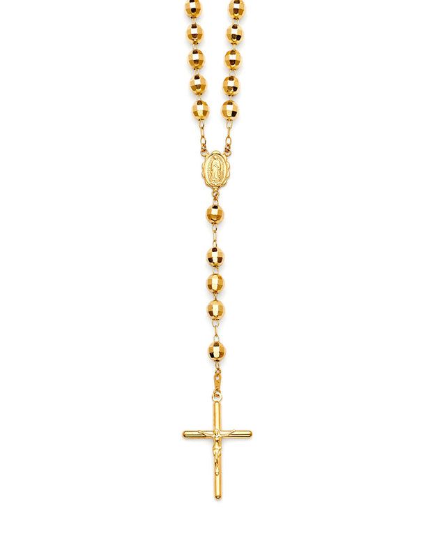 #203679 -  Crucifix Five-Decade Rosary Necklace in 14K Gold