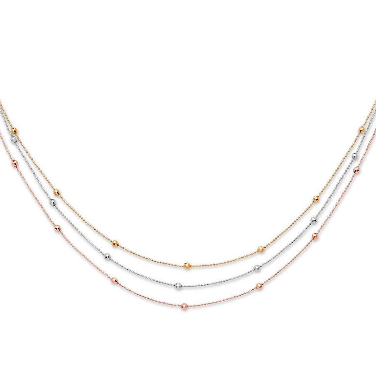 #204193 -  Fancy Necklace in 14K Tri-Color Gold