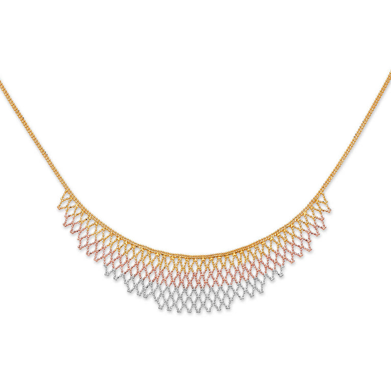 #204198 -  Fancy Necklace in 14K Tri-Color Gold