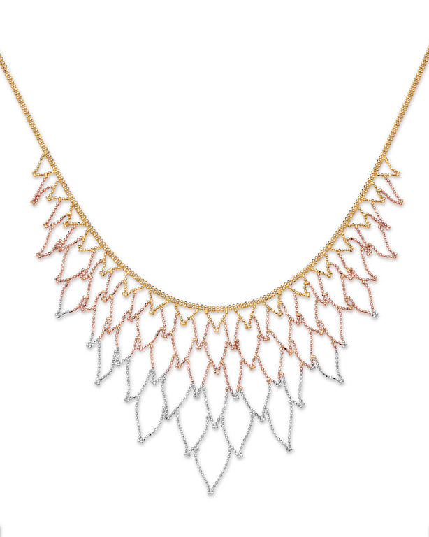 #204201 -  Fancy Necklace in 14K Tri-Color Gold