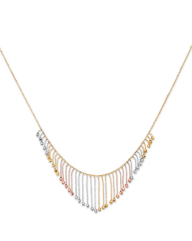 #204202 -  Fancy Necklace in 14K Tri-Color Gold