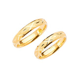 Diamond-Cut Wedding Band in 14K Gold